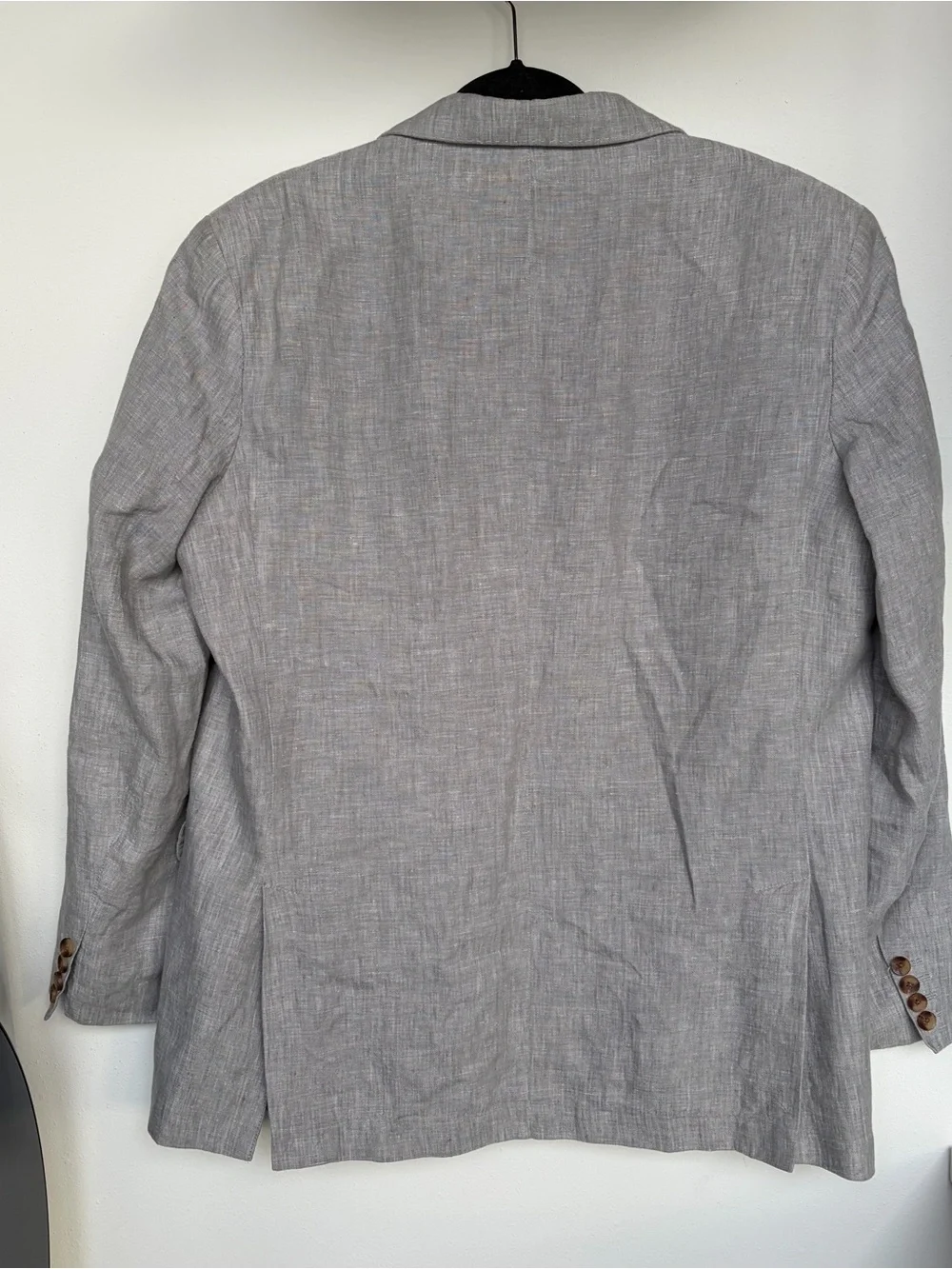 Club Room Blazer Mens XL Light Gray 100% Linen Two Button Sport Jacket Luxury